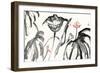 Lotus Study with Coral I-Nan Rae-Framed Premium Giclee Print