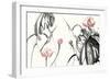 Lotus Study with Coral II-Nan Rae-Framed Premium Giclee Print