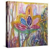 Lotus-Lauren Moss-Stretched Canvas