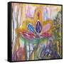 Lotus-Lauren Moss-Framed Stretched Canvas