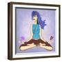 Lotus-Jami Goddess-Framed Art Print