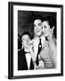 Lou Costello, Elvis Presley, Jane Russell, at a Benefit for St. Jude's Hospital, June 28, 1957-null-Framed Photo