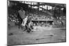 Lou Gehrig Sliding into Home Plate Baseball Photograph - New York, NY-Lantern Press-Mounted Art Print