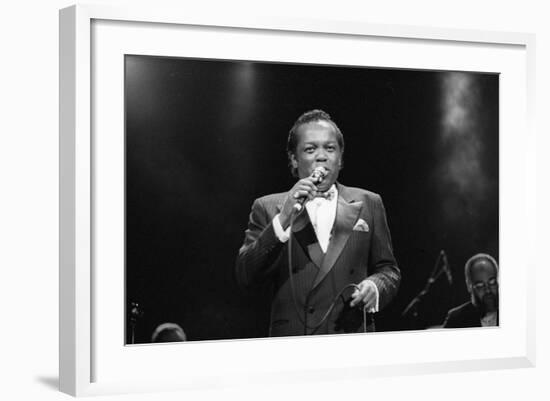 Lou Rawls, Royal Albert Hall, 1990-Brian O'Connor-Framed Photographic Print