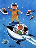 A Day in Outerspace - Jack and Jill, September 1957-Lou Segal-Mounted Giclee Print