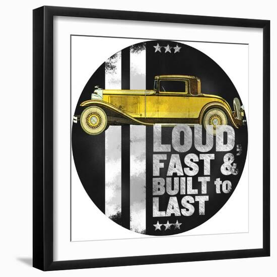 Loud and Fast-null-Framed Giclee Print