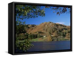 Loughrigg Tarn and Fell, Lake District National Park, Cumbria, England, United Kingdom-Roy Rainford-Framed Stretched Canvas