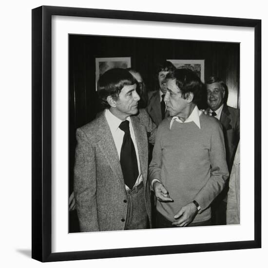 Louie Bellson and Buddy Rich at the International Drummers Association Meeting, 1978-Denis Williams-Framed Premium Photographic Print