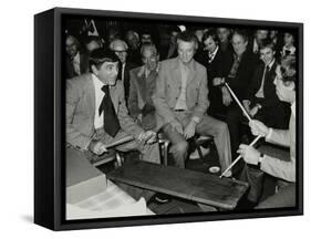 Louie Bellson and Buddy Rich at the International Drummers Association Meeting. London, 1978-Denis Williams-Framed Stretched Canvas