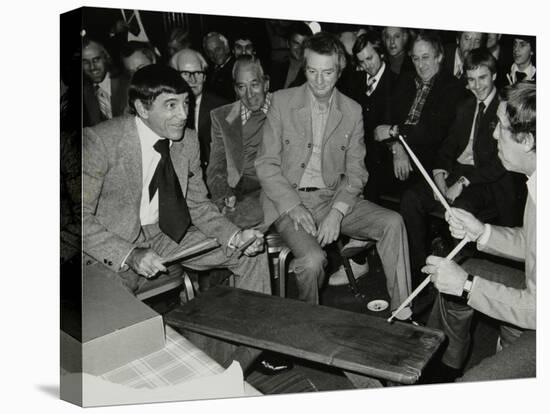 Louie Bellson and Buddy Rich at the International Drummers Association Meeting. London, 1978-Denis Williams-Stretched Canvas