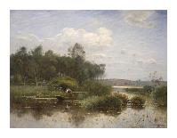 The Ferry-Louis-aime Japy-Framed Stretched Canvas