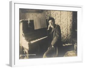 Louis-Albert Bourgault-Ducoudray French Composer and Musicologist-Henri Manuel-Framed Photographic Print