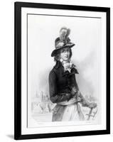 Louis Antoine De Saint-Just, Engraved by Bosselman-Denis Auguste Marie Raffet-Framed Giclee Print