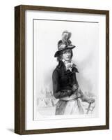 Louis Antoine De Saint-Just, Engraved by Bosselman-Denis Auguste Marie Raffet-Framed Giclee Print