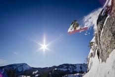 Splitboarder Maxwell Jeffrey Morrill Boots To The Summit Of Toledo Bowl, Wasatch Mountains, Utah-Louis Arevalo-Photographic Print