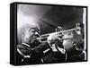 Louis Armstrong (1900-71)-American Photographer-Framed Stretched Canvas