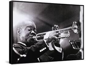 Louis Armstrong (1900-71)-American Photographer-Framed Stretched Canvas