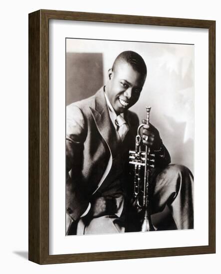 Louis Armstrong, American Jazz Musician-Science Source-Framed Giclee Print