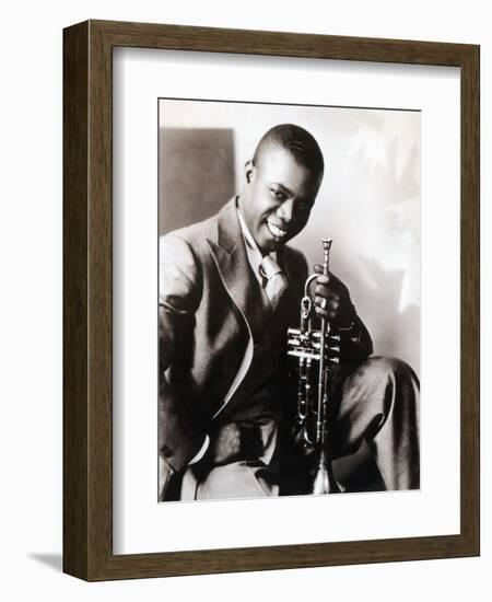 Louis Armstrong, American Jazz Musician-Science Source-Framed Giclee Print