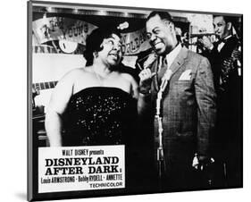 Louis Armstrong, Disneyland (1954)-null-Mounted Photo