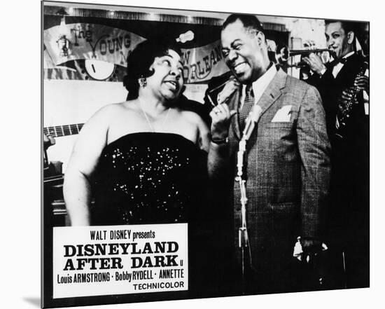 Louis Armstrong, Disneyland (1954)-null-Mounted Photo