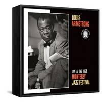 Louis Armstrong, Live at the 1958 Monterey Jazz Fest-null-Framed Stretched Canvas