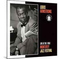 Louis Armstrong, Live at the 1958 Monterey Jazz Fest-null-Mounted Art Print