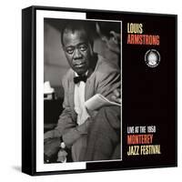 Louis Armstrong, Live at the 1958 Monterey Jazz Fest-null-Framed Stretched Canvas