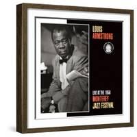 Louis Armstrong, Live at the 1958 Monterey Jazz Fest-null-Framed Art Print