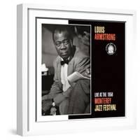 Louis Armstrong, Live at the 1958 Monterey Jazz Fest-null-Framed Art Print