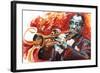 Louis Armstrong: What a Wonderful World-Shen-Framed Art Print