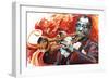 Louis Armstrong: What a Wonderful World-Shen-Framed Art Print