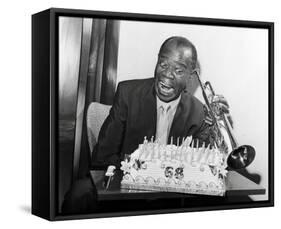 Louis Armstrong-null-Framed Stretched Canvas