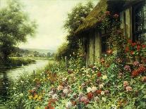 Meadow by the Riverbank; La Prairie Au Bord De Fleuve, (Oil on Canvas)-Louis Aston Knight-Framed Giclee Print