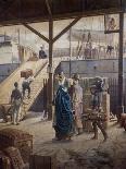 Boarding the Ship for New York-Louis Auguste Loustaunau-Framed Giclee Print