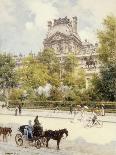 La Place Du Louvre, 1902-Louis Beraud-Framed Stretched Canvas