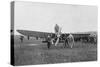 Louis Blériot About to Make the First Successful Flight across the English Channel, 1909-null-Stretched Canvas