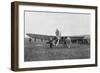 Louis Blériot About to Make the First Successful Flight across the English Channel, 1909-null-Framed Giclee Print