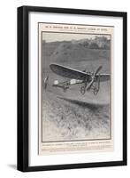 Louis Bleriot Flies the Channel Landing at Dover 37 Minutes after Take-Off from Near Calais-Samuel Begg-Framed Art Print