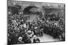 Louis Blériot on His Way to the Savoy Hotel, London, 25 July 1909-null-Mounted Giclee Print