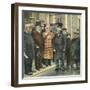 Louis Bleriot with Wife and Well Wishers after Flight-null-Framed Art Print