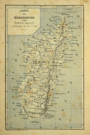 Madagascar War 1885-95, Map of Madagascar