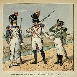 Napoleonic Wars, Battle of Essling, French Tirailleurs His Guard at Aspern-Louis Bombled-Art Print