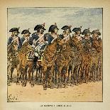 Napoleonic Wars, Battle of Essling, French Tirailleurs His Guard at Aspern-Louis Bombled-Art Print