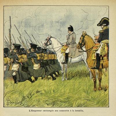 Napoleonic Wars, Emperor Napoleon Observes His Conscripts During a Battle