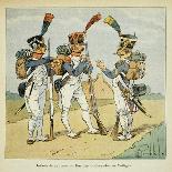 Napoleonic Wars, French Army. Line Infantry: Fusilier, Grenadier and Voltigeur-Louis Bombled-Art Print