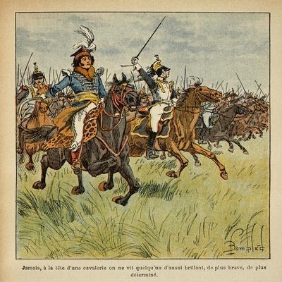 Napoleonic Wars, Joachim Murat Charging at the Head of His Cavalry