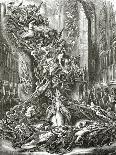 Notre-Dame de Paris - Frollo, Esmeralda et La Sachette-Louis Boulanger-Giclee Print