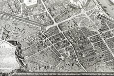 Plan of Paris, Known as the "Plan De Turgot," Pl.7 Engraved by Claude Lucas, 1734-39-Louis Bretez-Giclee Print