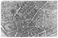 Plan of Paris, Known as the "Plan De Turgot," Engraved by Claude Lucas, 1734-39-Louis Bretez-Stretched Canvas